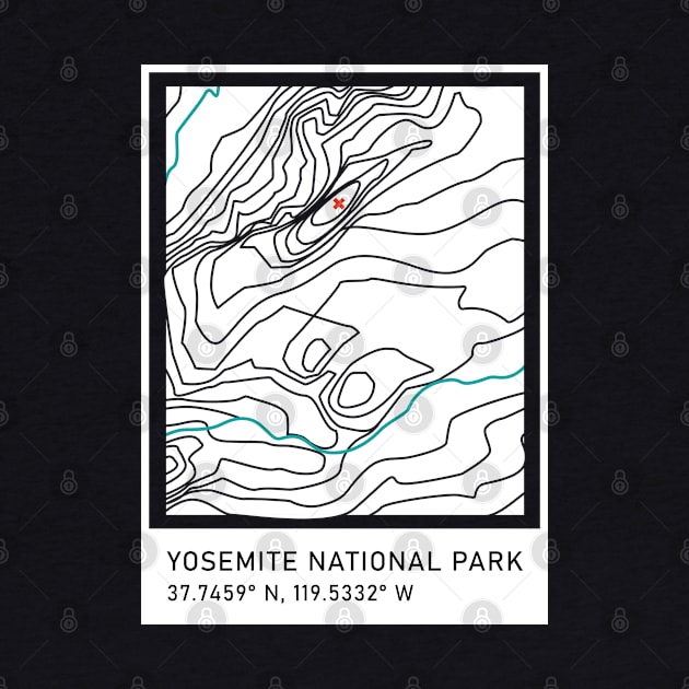 Yosemite National Park Polaroid Badge by CloudWalkerDesigns